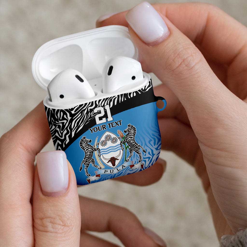 Botswana Cricket Custom AirPods Case Baggy Blues Zebra Skins Pattern - Wonder Print Shop