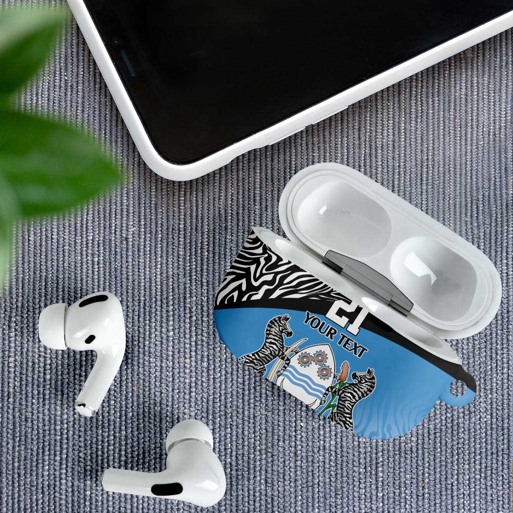 Botswana Cricket Custom AirPods Case Baggy Blues Zebra Skins Pattern - Wonder Print Shop