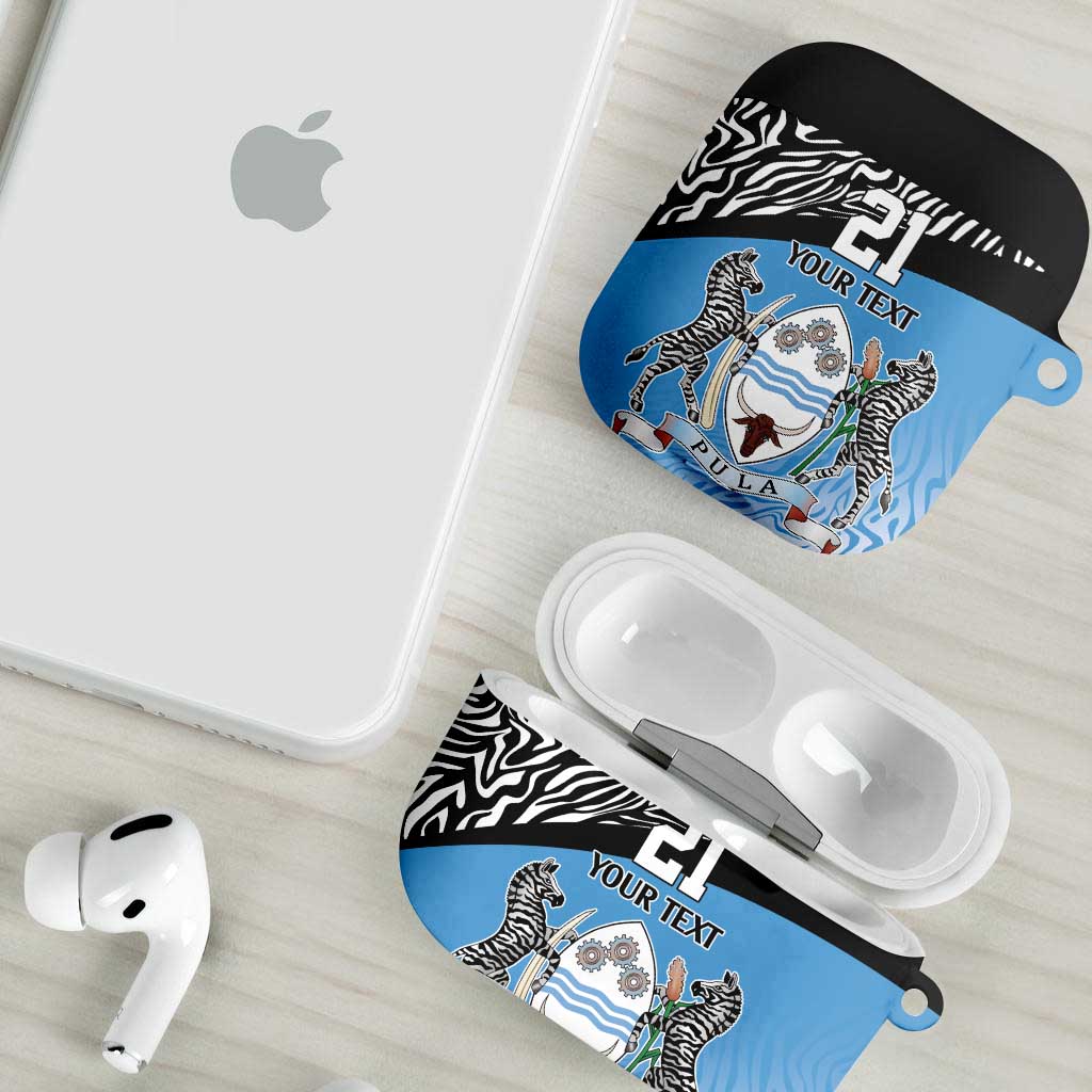 Botswana Cricket Custom AirPods Case Baggy Blues Zebra Skins Pattern - Wonder Print Shop
