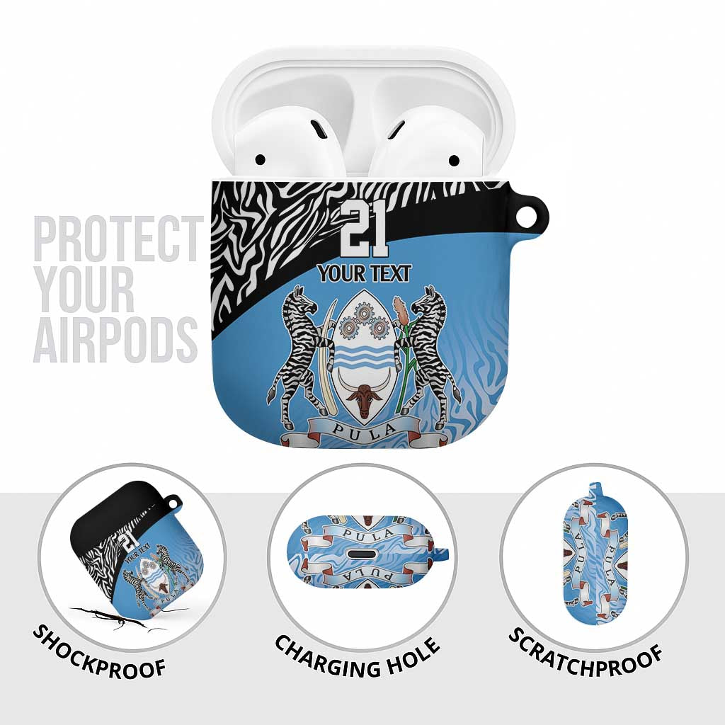 Botswana Cricket Custom AirPods Case Baggy Blues Zebra Skins Pattern - Wonder Print Shop