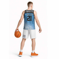 Botswana Cricket Custom Basketball Jersey Baggy Blues Zebra Skins Pattern - Wonder Print Shop