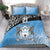 Botswana Cricket Custom Bedding Set Baggy Blues Zebra Skins Pattern - Wonder Print Shop