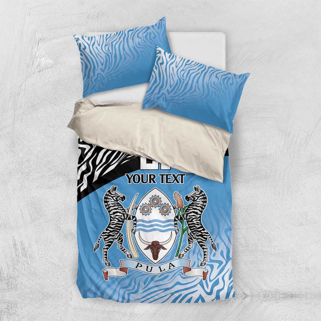 Botswana Cricket Custom Bedding Set Baggy Blues Zebra Skins Pattern - Wonder Print Shop