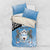 Botswana Cricket Custom Bedding Set Baggy Blues Zebra Skins Pattern - Wonder Print Shop