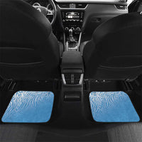 Botswana Cricket Custom Car Mats Baggy Blues Zebra Skins Pattern - Wonder Print Shop