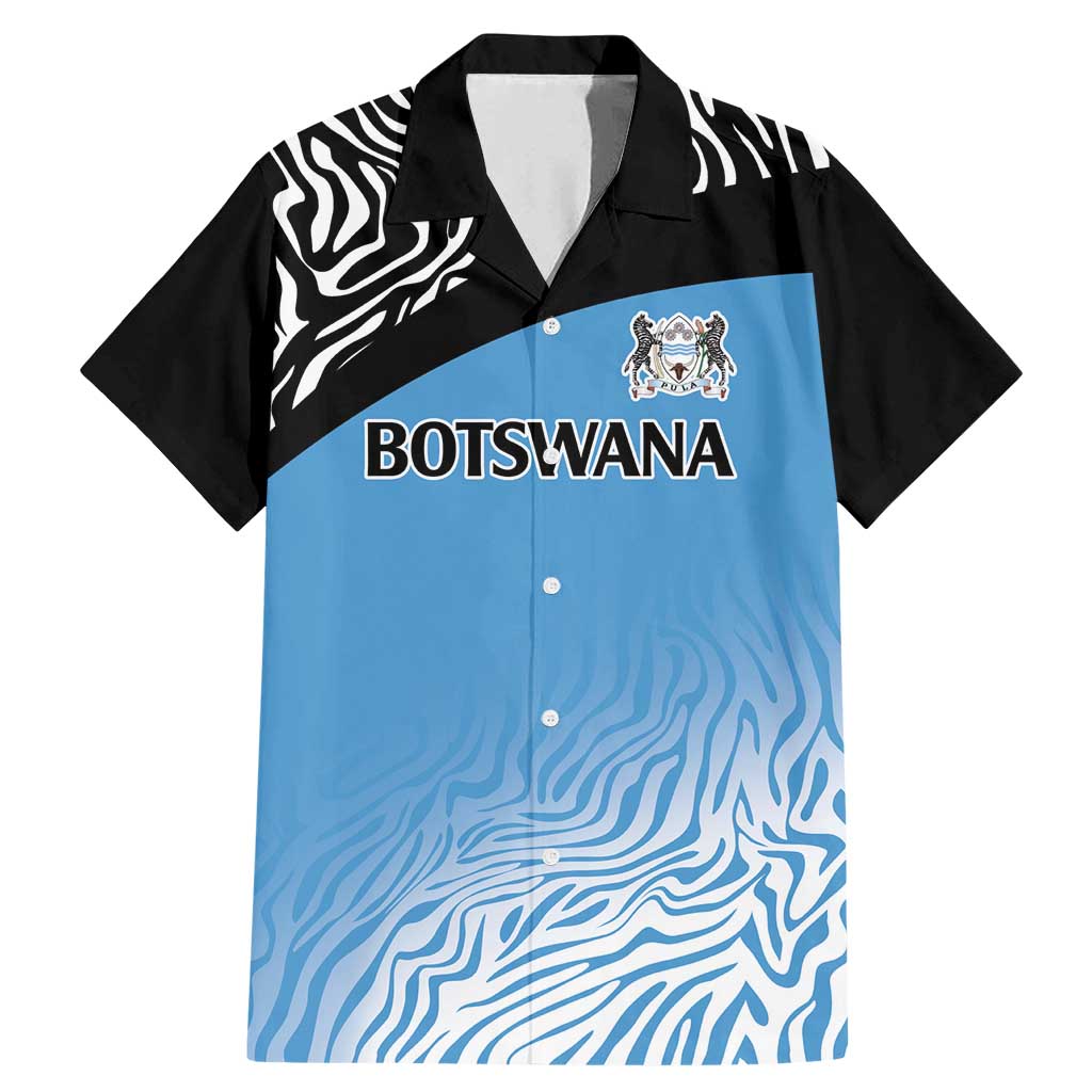 Botswana Cricket Custom Family Matching Mermaid Dress and Hawaiian Shirt Baggy Blues Zebra Skins Pattern - Wonder Print Shop
