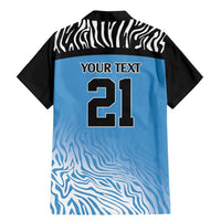 Botswana Cricket Custom Family Matching Mermaid Dress and Hawaiian Shirt Baggy Blues Zebra Skins Pattern - Wonder Print Shop