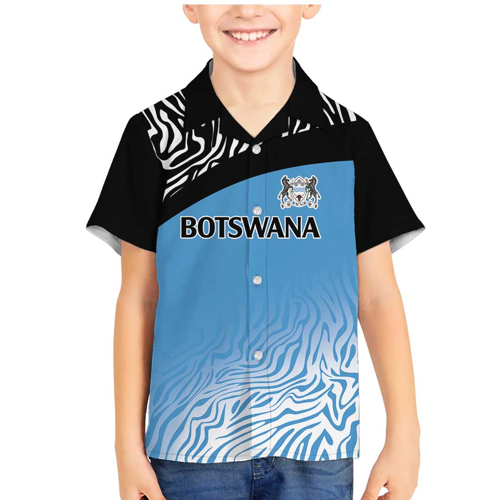 Botswana Cricket Custom Family Matching Mermaid Dress and Hawaiian Shirt Baggy Blues Zebra Skins Pattern - Wonder Print Shop