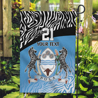 Botswana Cricket Custom Garden Flag Baggy Blues Zebra Skins Pattern - Wonder Print Shop