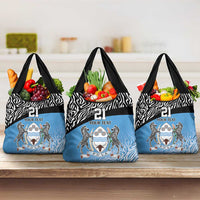 Botswana Cricket Custom Grocery Bag Baggy Blues Zebra Skins Pattern - Wonder Print Shop