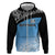 Botswana Cricket Custom Hoodie Baggy Blues Zebra Skins Pattern - Wonder Print Shop