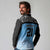 Botswana Cricket Custom Long Sleeve Polo Shirt Baggy Blues Zebra Skins Pattern - Wonder Print Shop