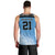 Botswana Cricket Custom Men Tank Top Baggy Blues Zebra Skins Pattern - Wonder Print Shop