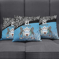 Botswana Cricket Custom Pillow Cover Baggy Blues Zebra Skins Pattern - Wonder Print Shop