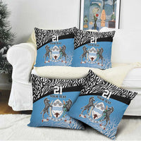 Botswana Cricket Custom Pillow Cover Baggy Blues Zebra Skins Pattern - Wonder Print Shop