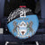 Botswana Cricket Custom Spare Tire Cover Baggy Blues Zebra Skins Pattern - Wonder Print Shop