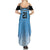 Botswana Cricket Custom Summer Maxi Dress Baggy Blues Zebra Skins Pattern - Wonder Print Shop