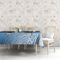 Botswana Cricket Custom Tablecloth Baggy Blues Zebra Skins Pattern - Wonder Print Shop