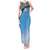 Botswana Cricket Custom Tank Maxi Dress Baggy Blues Zebra Skins Pattern - Wonder Print Shop