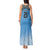 Botswana Cricket Custom Tank Maxi Dress Baggy Blues Zebra Skins Pattern - Wonder Print Shop