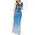 Botswana Cricket Custom Tank Maxi Dress Baggy Blues Zebra Skins Pattern - Wonder Print Shop