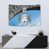 Botswana Cricket Custom Tapestry Baggy Blues Zebra Skins Pattern - Wonder Print Shop