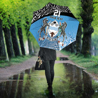 Botswana Cricket Custom Umbrella Baggy Blues Zebra Skins Pattern - Wonder Print Shop
