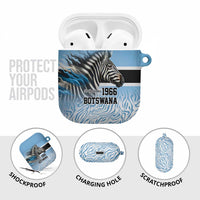 Botswana Independence Day 1966 AirPods Case Tribal Zebra Skins Pattern - Wonder Print Shop