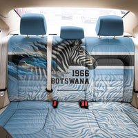 Botswana Independence Day 1966 Back Car Seat Cover Tribal Zebra Skins Pattern - Wonder Print Shop