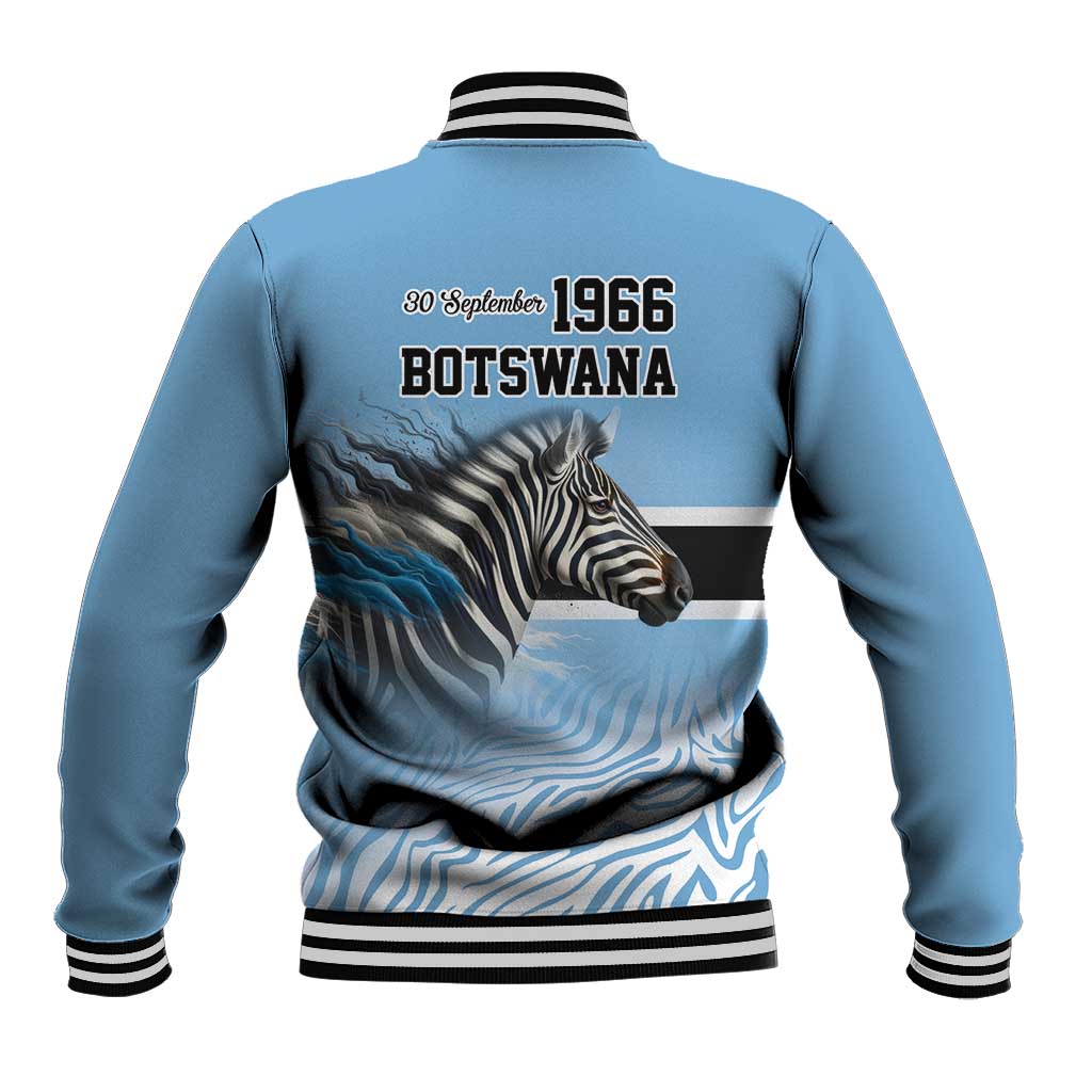 Botswana Independence Day 1966 Baseball Jacket Tribal Zebra Skins Pattern - Wonder Print Shop