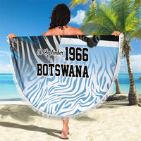 Botswana Independence Day 1966 Beach Blanket Tribal Zebra Skins Pattern - Wonder Print Shop