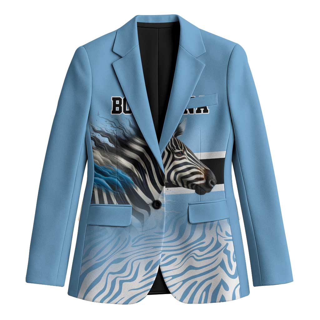Botswana Independence Day 1966 Blazer Tribal Zebra Skins Pattern - Wonder Print Shop