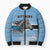 Botswana Independence Day 1966 Bomber Puffer Jacket Tribal Zebra Skins Pattern - Wonder Print Shop