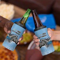 Botswana Independence Day 1966 4 in 1 Can Cooler Tumbler Tribal Zebra Skins Pattern - Wonder Print Shop