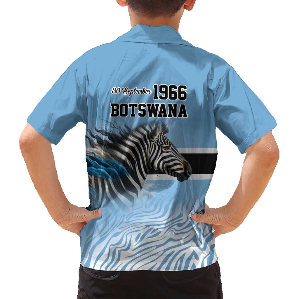 Botswana Independence Day 1966 Family Matching Summer Maxi Dress and Hawaiian Shirt Tribal Zebra Skins Pattern - Wonder Print Shop