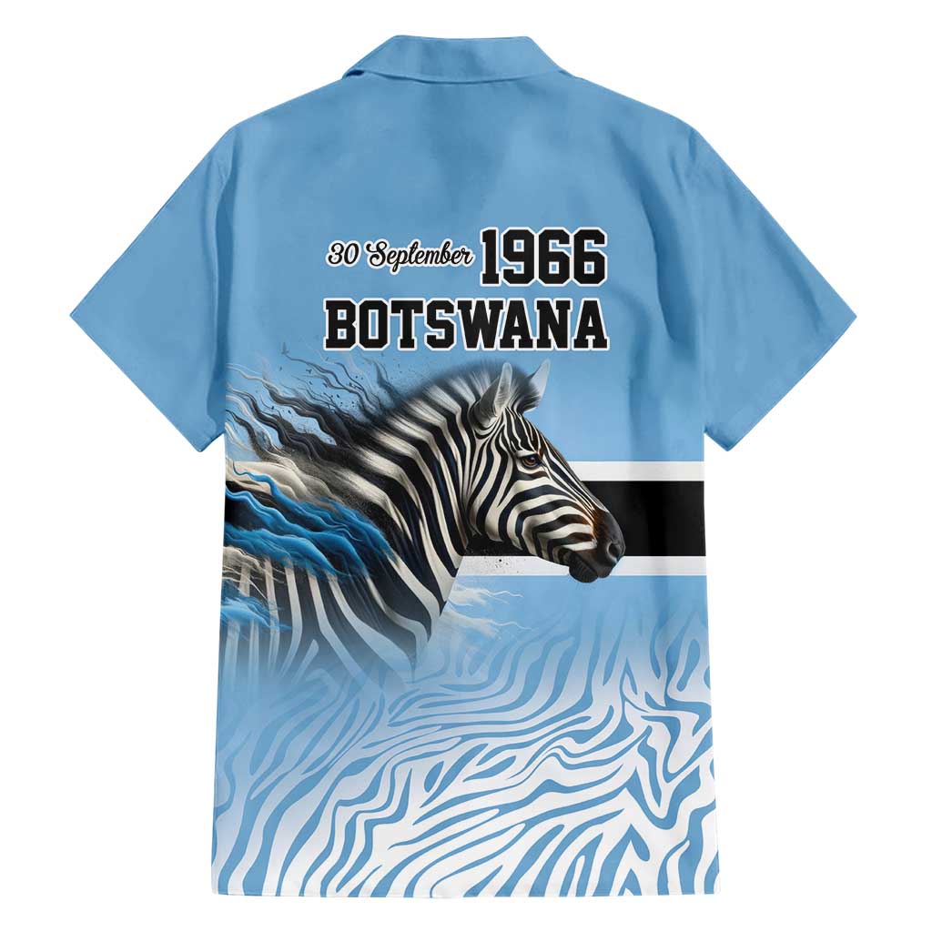 Botswana Independence Day 1966 Hawaiian Shirt Tribal Zebra Skins Pattern - Wonder Print Shop