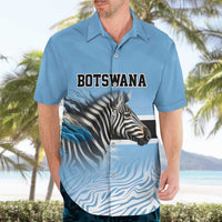 Botswana Independence Day 1966 Hawaiian Shirt Tribal Zebra Skins Pattern - Wonder Print Shop
