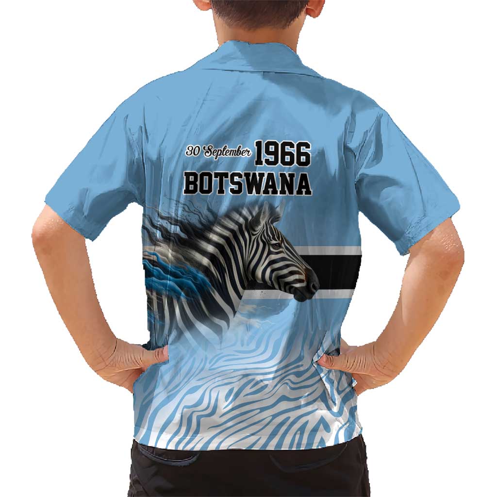 Botswana Independence Day 1966 Hawaiian Shirt Tribal Zebra Skins Pattern - Wonder Print Shop