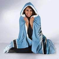 Botswana Independence Day 1966 Hooded Blanket Tribal Zebra Skins Pattern - Wonder Print Shop