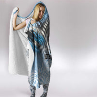 Botswana Independence Day 1966 Hooded Blanket Tribal Zebra Skins Pattern - Wonder Print Shop