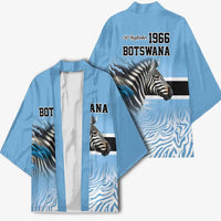 Botswana Independence Day 1966 Kimono Tribal Zebra Skins Pattern - Wonder Print Shop