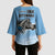 Botswana Independence Day 1966 Kimono Sleeve Blouse Tribal Zebra Skins Pattern - Wonder Print Shop