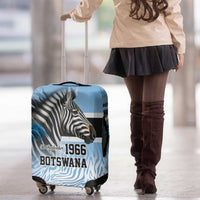 Botswana Independence Day 1966 Luggage Cover Tribal Zebra Skins Pattern - Wonder Print Shop