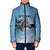 Botswana Independence Day 1966 Padded Jacket Tribal Zebra Skins Pattern - Wonder Print Shop