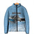 Botswana Independence Day 1966 Padded Jacket Tribal Zebra Skins Pattern - Wonder Print Shop