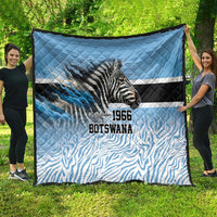Botswana Independence Day 1966 Quilt Tribal Zebra Skins Pattern - Wonder Print Shop