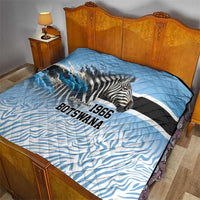 Botswana Independence Day 1966 Quilt Tribal Zebra Skins Pattern - Wonder Print Shop
