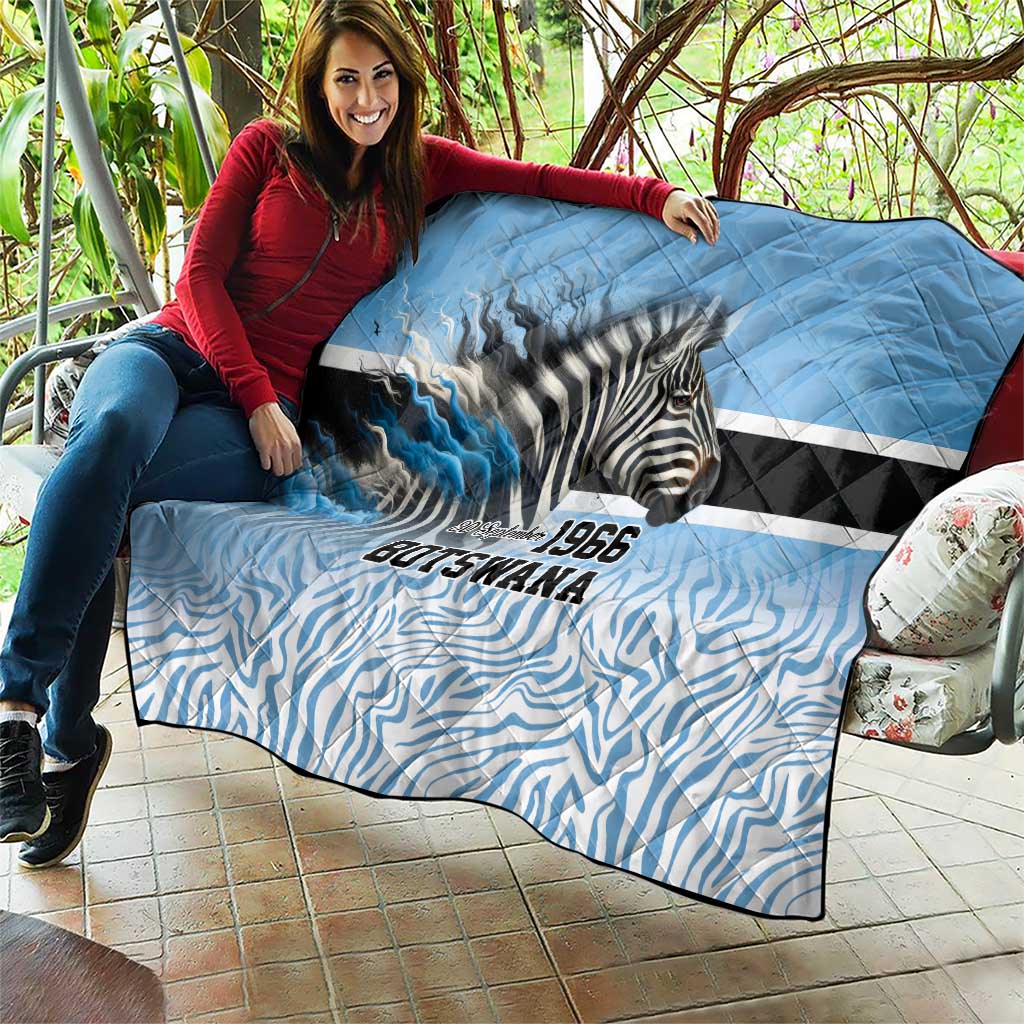 Botswana Independence Day 1966 Quilt Tribal Zebra Skins Pattern - Wonder Print Shop