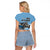 Botswana Independence Day 1966 Raglan Cropped T Shirt Tribal Zebra Skins Pattern - Wonder Print Shop
