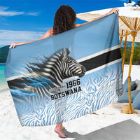Botswana Independence Day 1966 Sarong Tribal Zebra Skins Pattern - Wonder Print Shop